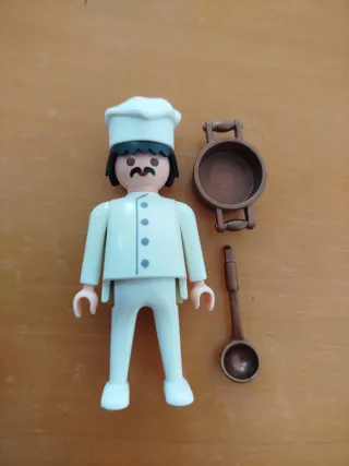 Playmobil Cocinero Cazo Cacerola