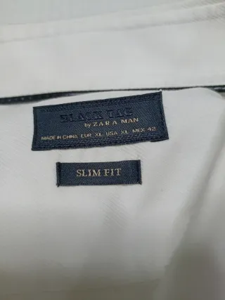 Camisa Zara Blanca Talla XL