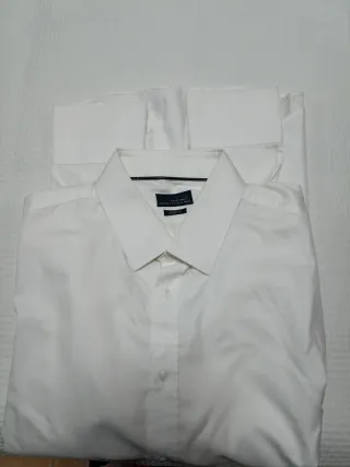 Camisa Zara Blanca Talla XL