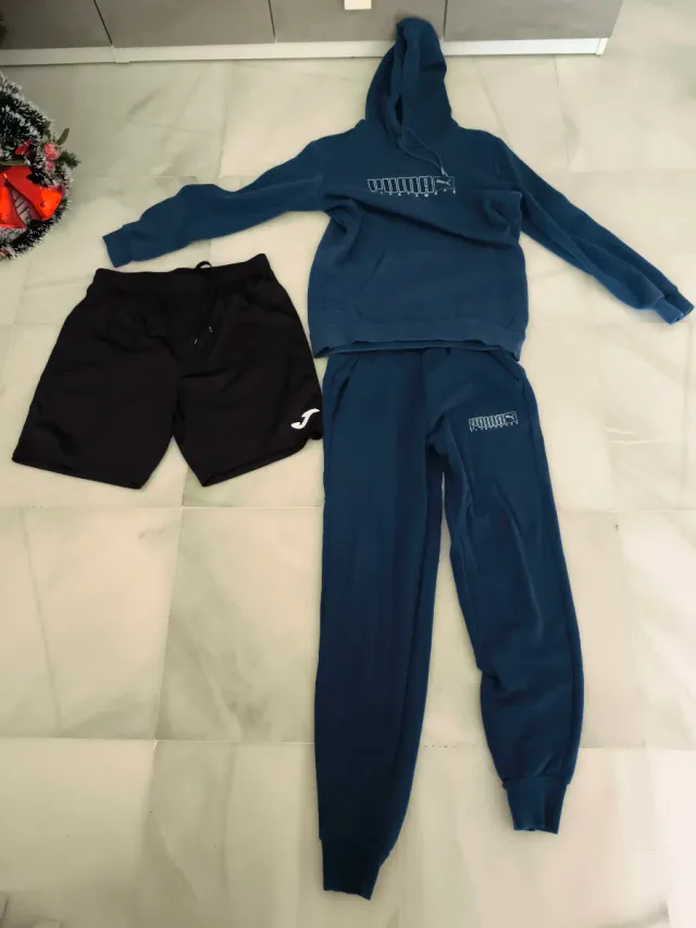 Chándal Puma Talla S Azul y Negro