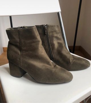 Stivaletti camoscio Tata verde oliva