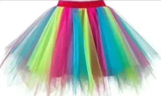 Falda Tutú Tul Multicolor Talla L-XL