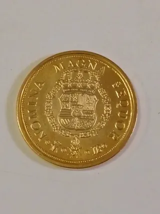 Moneda Réproduccion fernandoVI Oro 24k