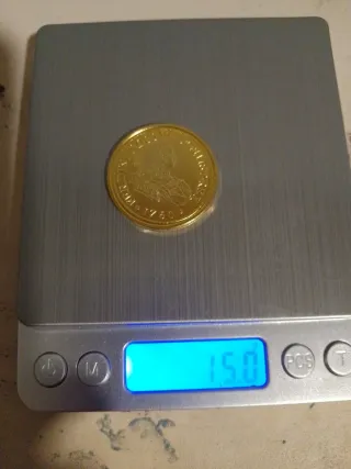 Moneda Réproduccion fernandoVI Oro 24k