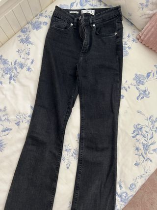 Pantalón vaquero Mango negro mujer