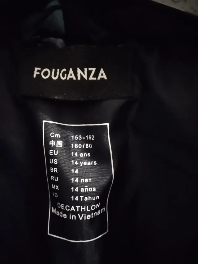 Chaleco acolchado FOUGANZA talla S