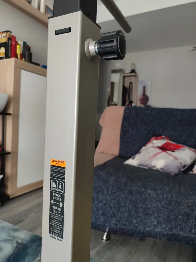 Rack + Barra 7,5kg 28mm + 2 Discos 20kg (Domyos)