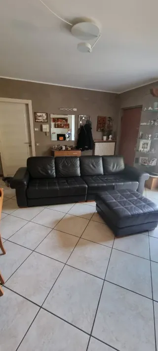 Divano Artigianale in Pelle TESTA DI MORO