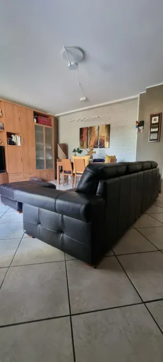 Divano Artigianale in Pelle TESTA DI MORO