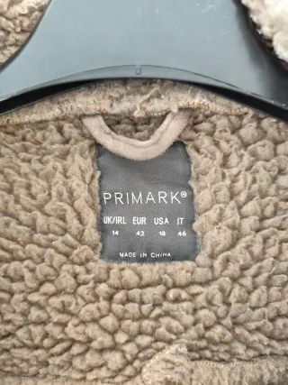 Chaqueta Aviador Piel Sintética Beige