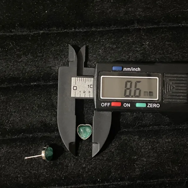 Pendientes Corazón Cristal Esmeralda