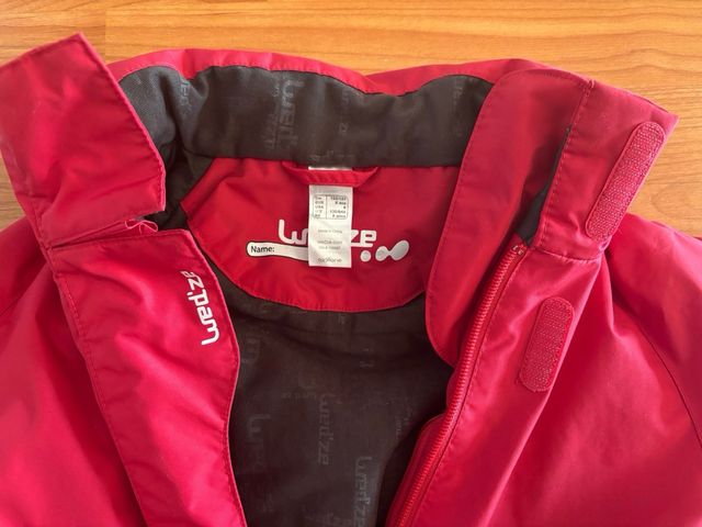 Mono de nieve rojo Wedze 8 años