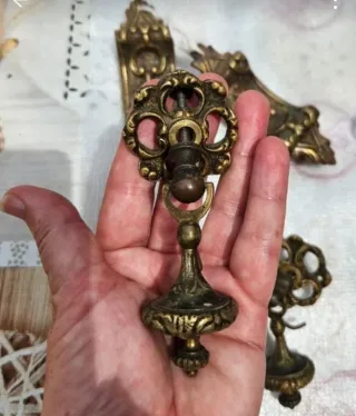 2 Tiradores Bronce Vintage