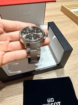 Reloj Tissot Chrono XL Negro/Plateado 45mm