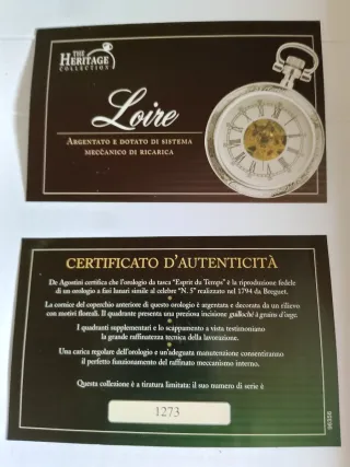 2 Orologi Argento Loire The Heritage Collection