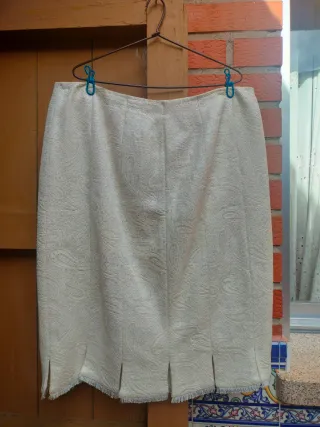 Conjunto de traje blanco señora