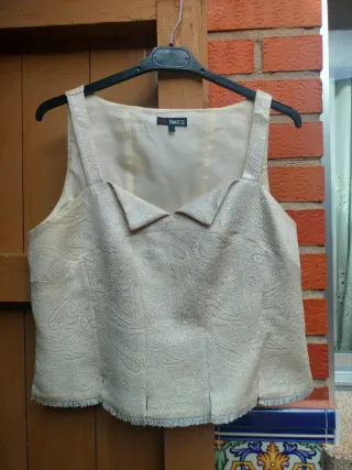 Conjunto de traje blanco señora