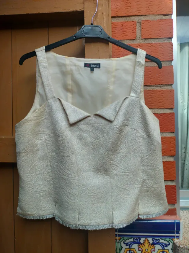 Conjunto de traje blanco señora