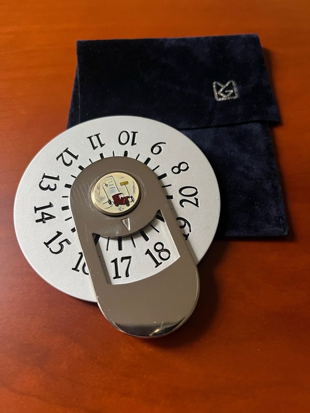 Disco orario vintage in metallo