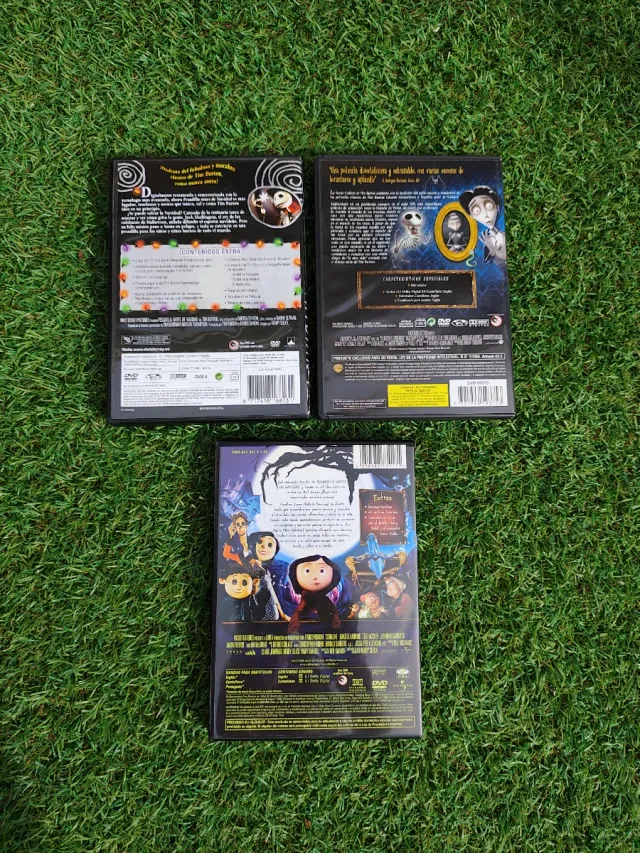 Pack 3 Películas DVD Tim Burton. Lote.