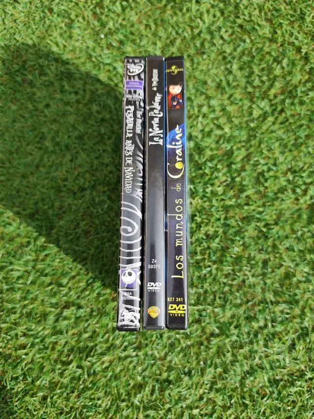 Pack 3 Películas DVD Tim Burton. Lote.