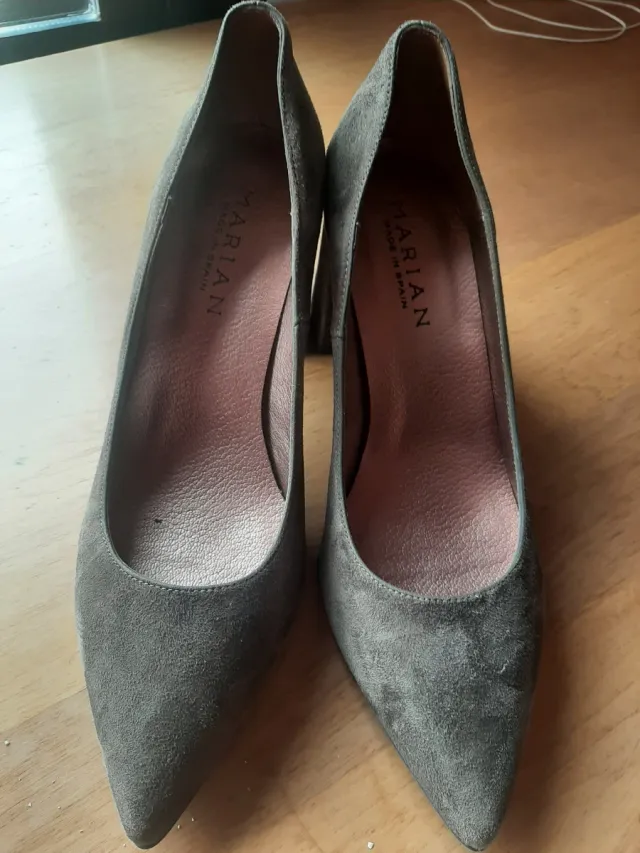 Zapatos tacón ante Marian marrón