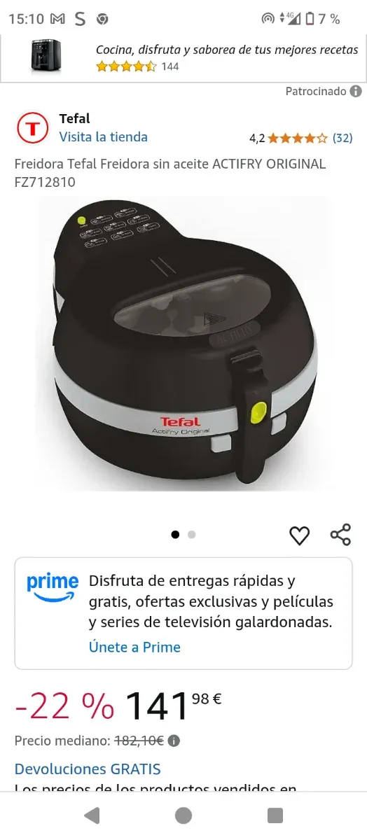 Freidora de aire Tefal Actifry Original