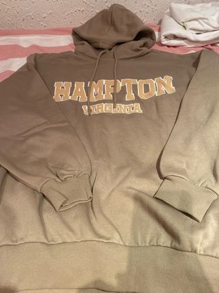 Sudadera Bershka ancha marrón talla S PUESTA 1 VEZ