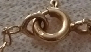 Cadena y Colgante Oro  18k.750 Nácar Flor