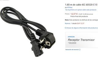 Lote de cables de alimentación eléctrica.