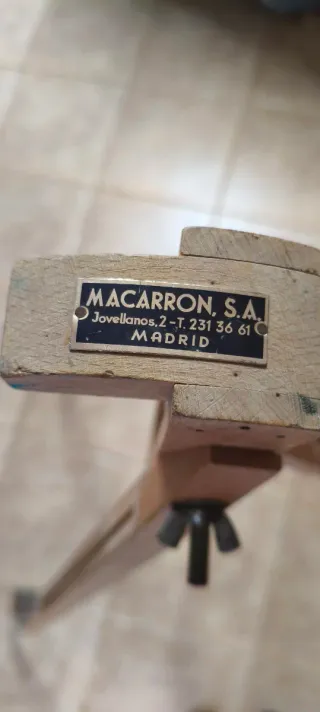 Caballete Macarron madera haya antiguo