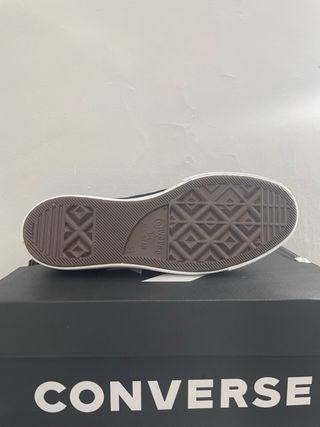 Converse plataforma negras mujer