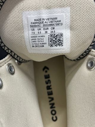 Converse plataforma negras mujer