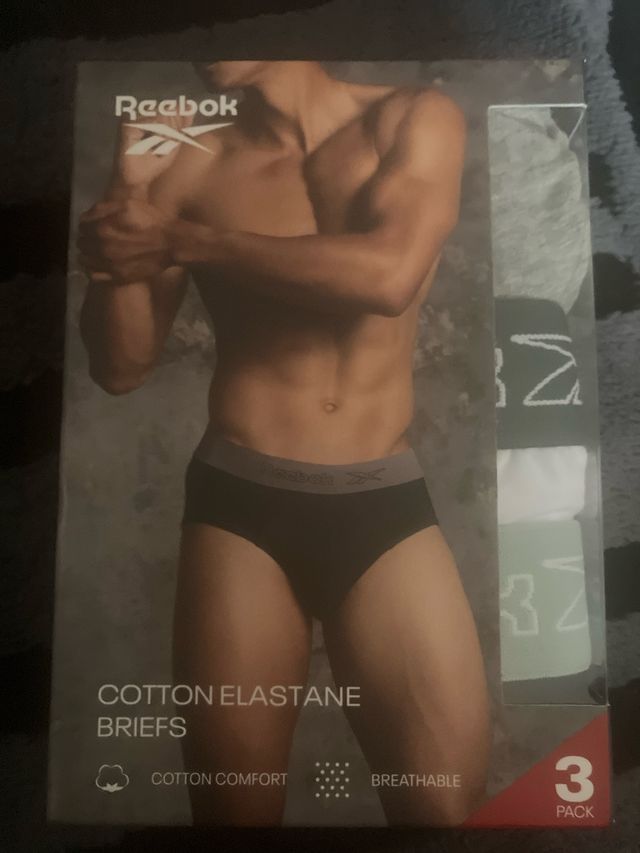 Pack 3 Slips Reebok Algodón Elastano