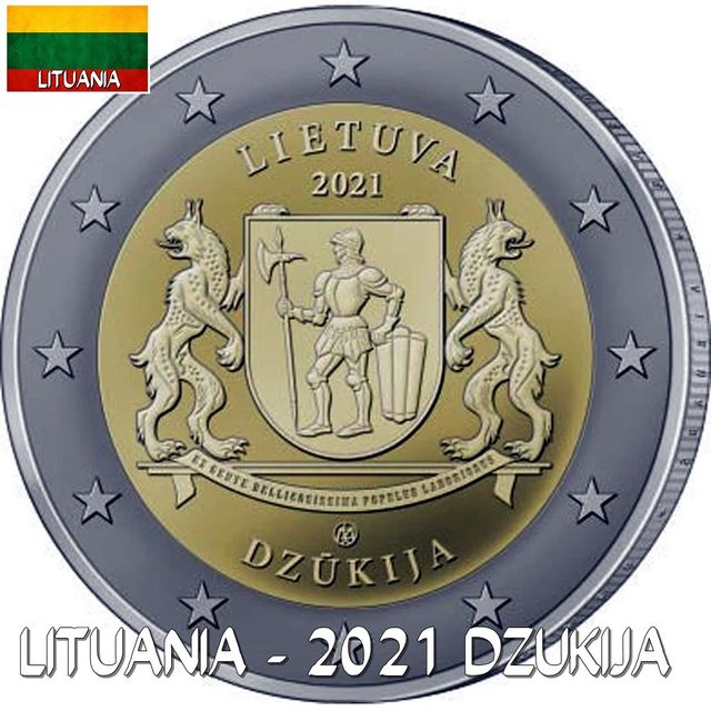 Moneda 2€ Lituania 2021 Dzukija
