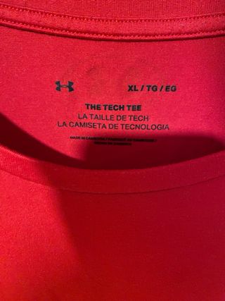 Camiseta Under Armour Talla XL Roja