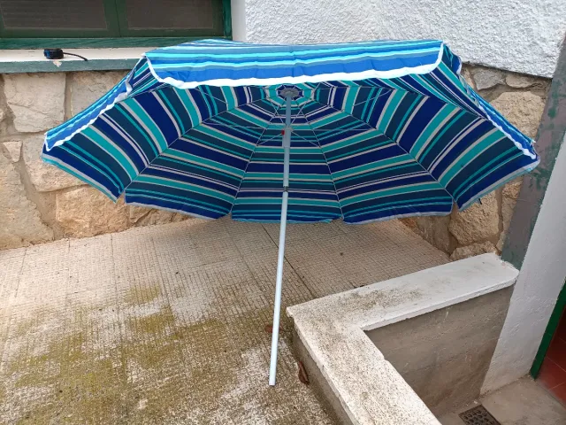 Ombrellone da spiaggia a righe