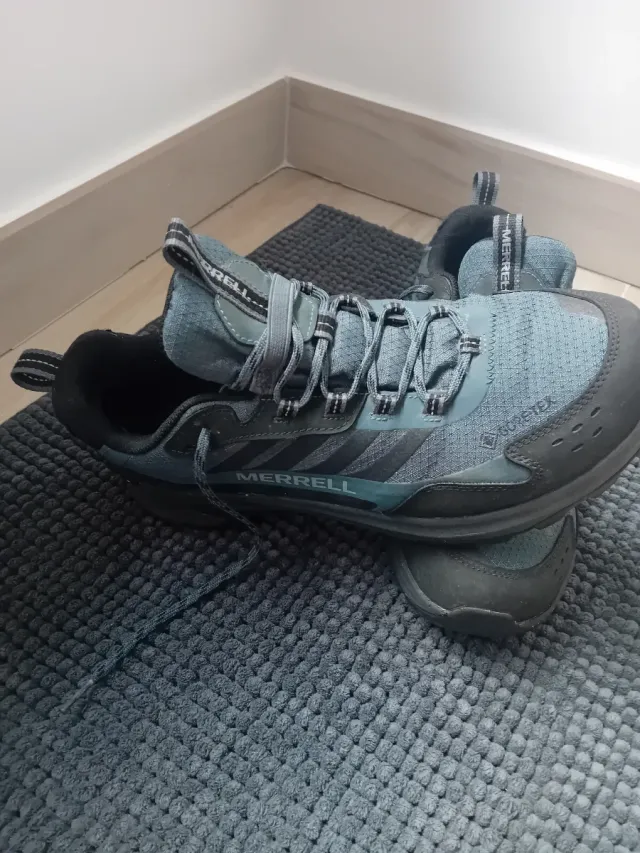 Zapatos Merrell Gris y Turquesa