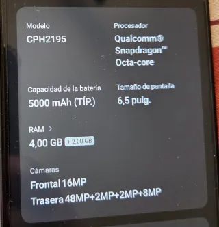 OPPO A54 5G Multicolor/Morado