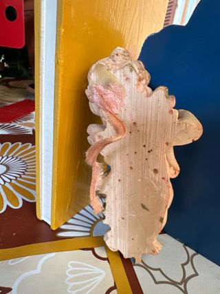 Angioletto in ceramica dorata