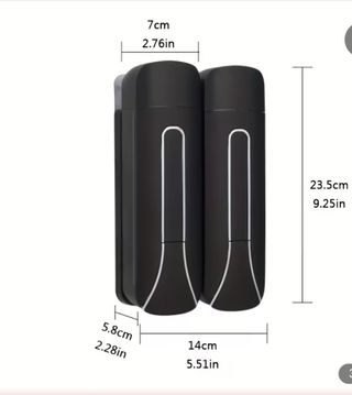 Dispenser Shampoo Doccia Parete Grigio