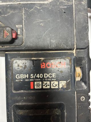Martillo Percutor BoschGBH 5/40DCE+broca18 y 12m/m