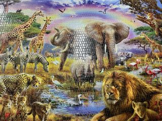 Puzzle Safari Animales Vida Salvaje medidas 120x85