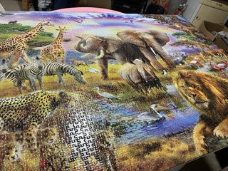 Puzzle Safari Animales Vida Salvaje medidas 120x85