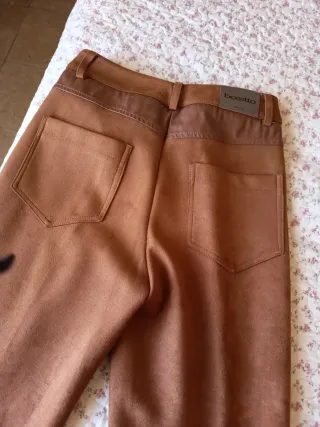 Pantalón Mujer Boetto Pelle Pesca Marrone