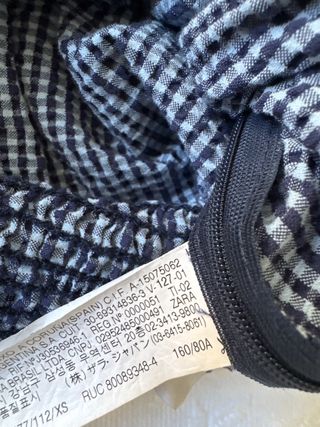 Blusa Vichy Vintage Romántica Talla Única