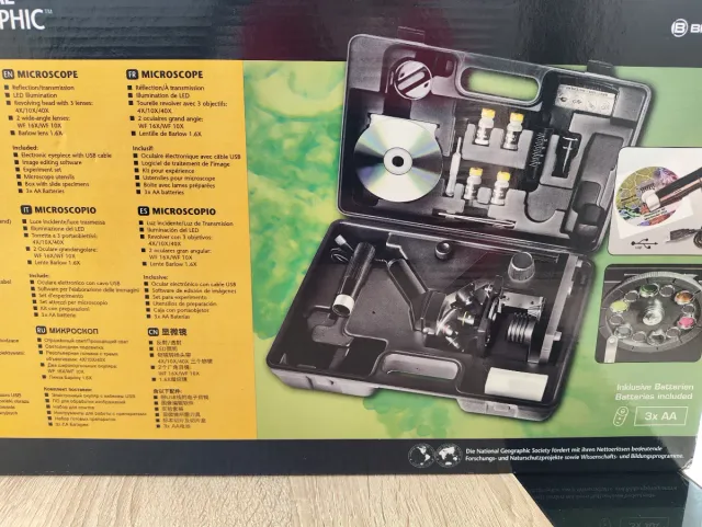 Microscopio National Geographic 40X-1024X