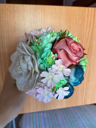 Flores flamenca rosas y rojas