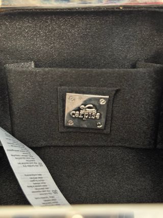 Pochette elegante nera con catena