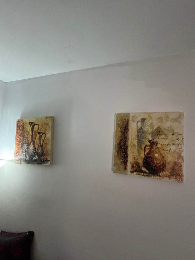 Cuadros Decorativos Jarrón Beige y Marrón